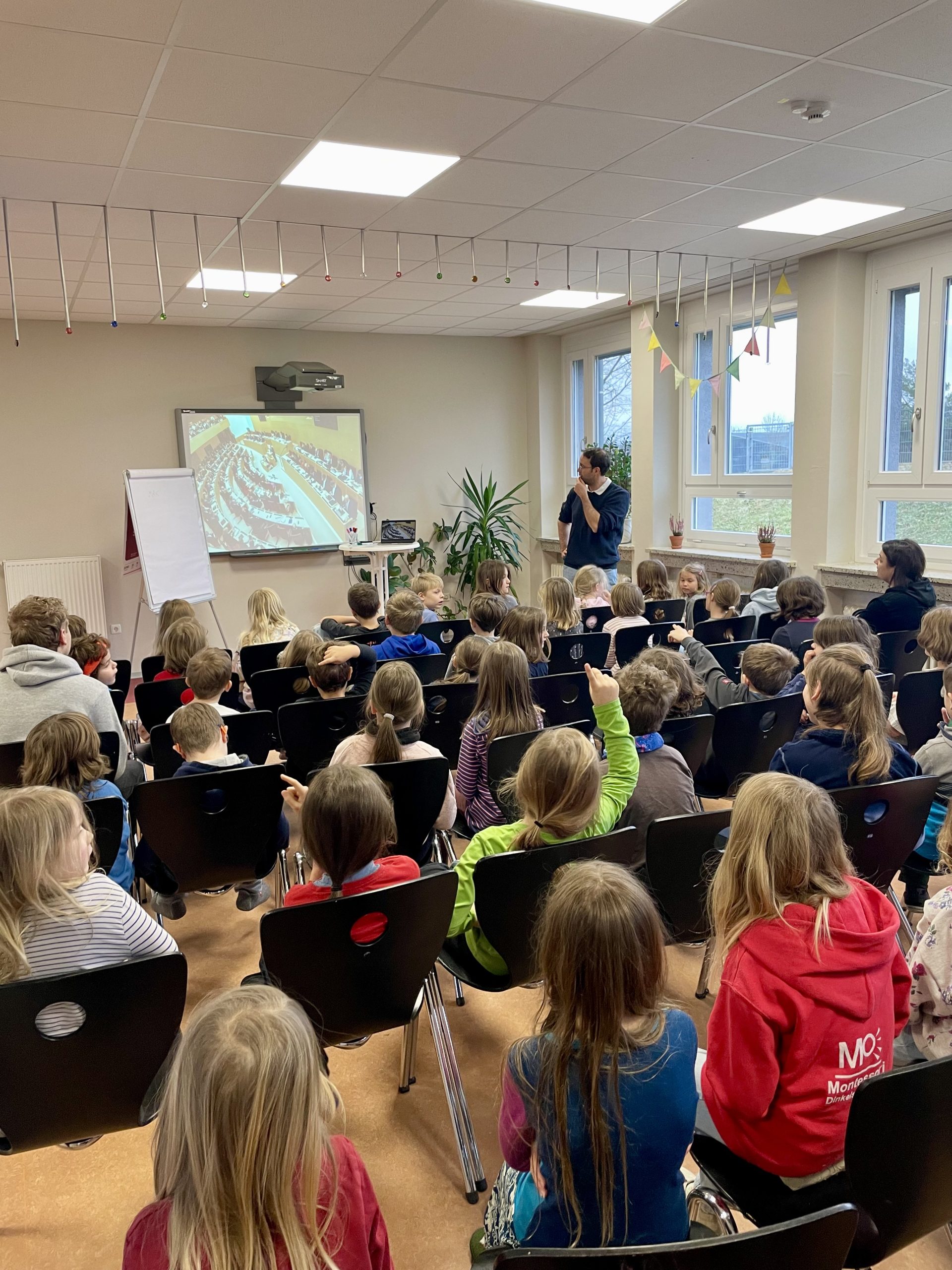 An der Montessorischule in Dinkelscherben beim Tag der Freien Schulen.